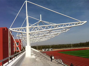 寧夏吳忠紅寺堡中學體育場<font color='red'>看臺</font>膜<font color='red'>結構</font>