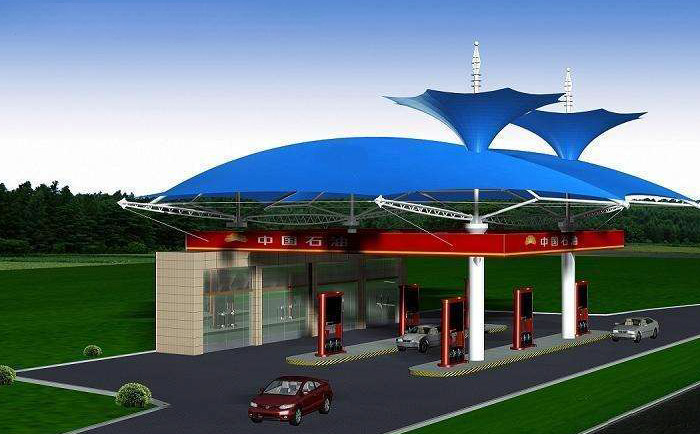 加油站張拉膜結構