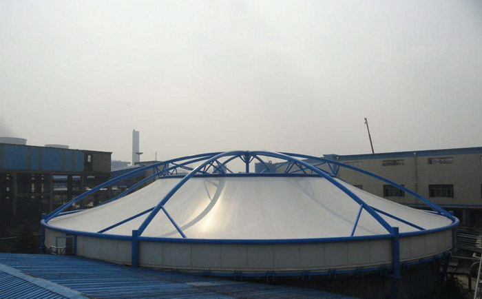 污水池反吊張拉膜結構工程