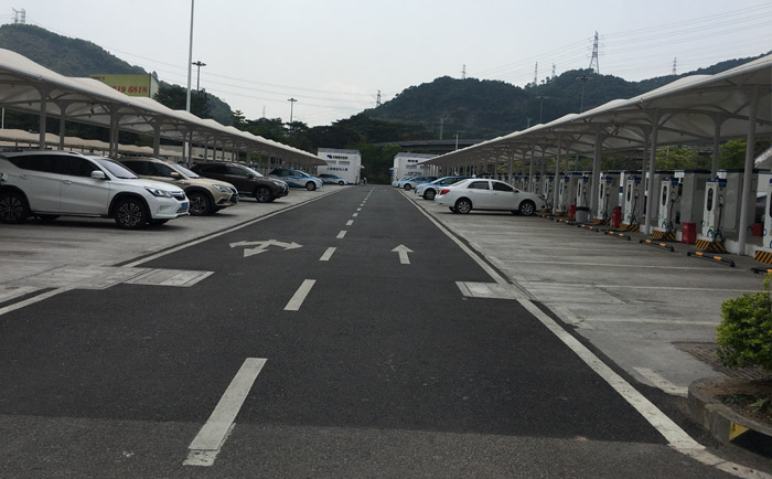 張拉膜結構停車棚