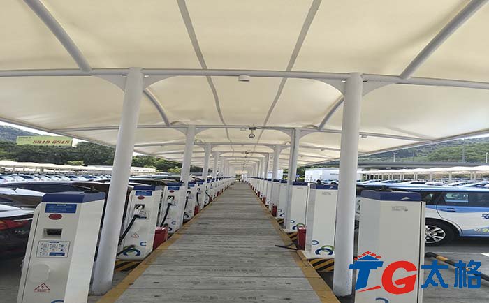 南方電網梅林關充電樁膜結構工程