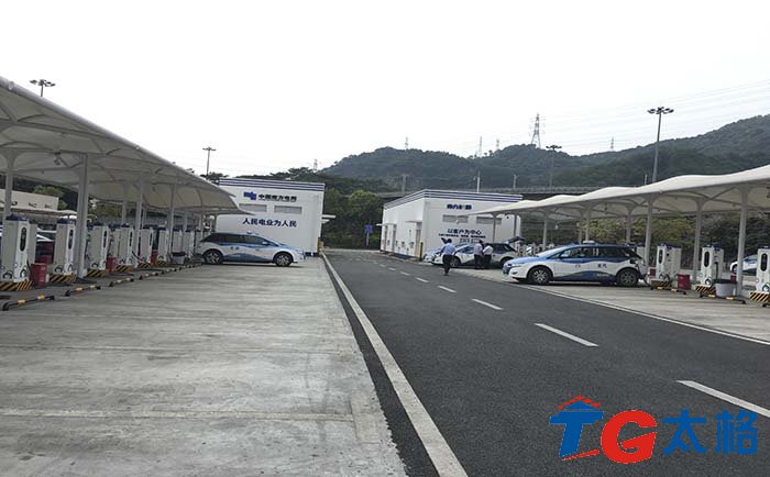 南方電網梅林關充電樁膜結構工程