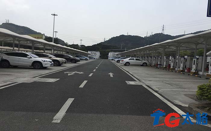 南方電網梅林關充電樁膜結構工程