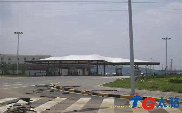 南京眾彩物流園景觀膜結構工程