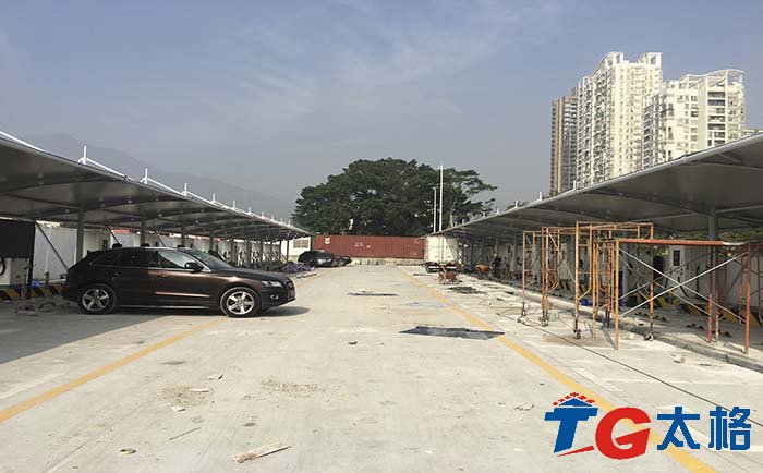 深圳巴士東部公交集團(tuán)充電樁膜結(jié)構(gòu)工程