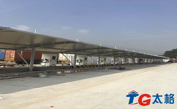 深圳巴士東部公交集團(tuán)充電樁膜結(jié)構(gòu)工程