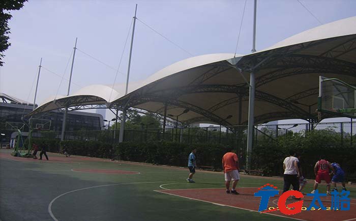 無錫市體育中心籃球場(chǎng)遮陽(yáng)棚膜結(jié)構(gòu)工程