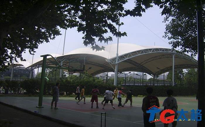 無錫市體育中心籃球場(chǎng)遮陽(yáng)棚膜結(jié)構(gòu)工程