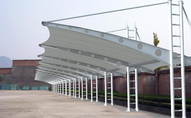 膜結構電動車棚