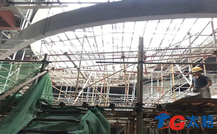 港珠澳大橋珠海口岸景觀膜結構項目鋼架結構完成