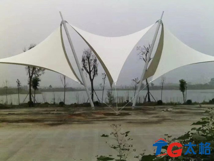 河南柘城景觀膜結構項目膜結構