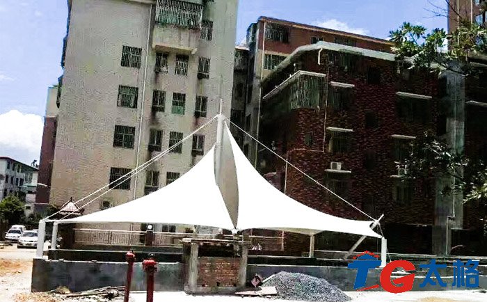 湖南郴州設計院停車場出入口膜結構