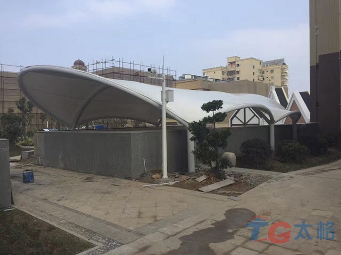 韶關翁源尚城陽光花園景觀膜結構工程