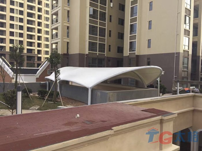 韶關翁源尚城陽光花園景觀膜結構工程