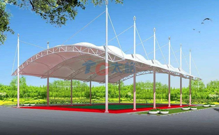 羽毛球場膜結構效果圖