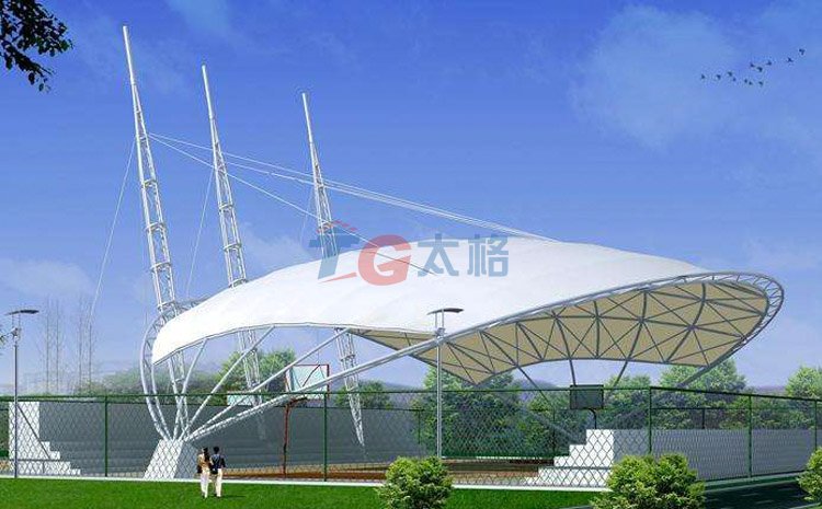 球場膜結構效果圖