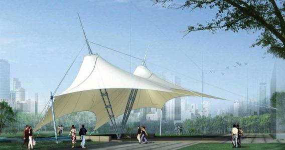 一處美麗的景觀(guān)膜結(jié)構(gòu)