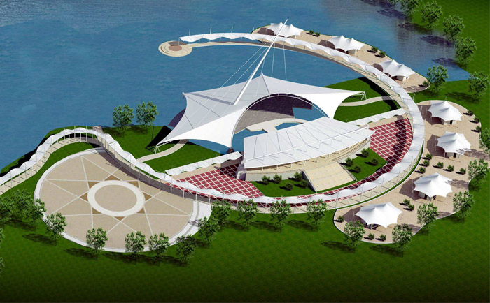 海島膜結構建筑群