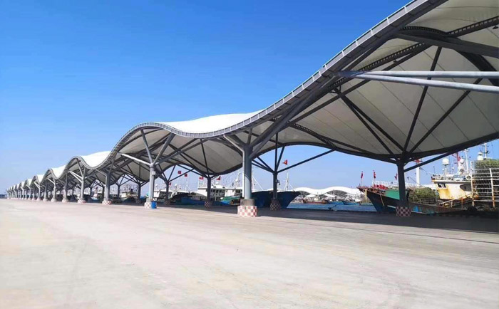 巨大造型的景觀膜結構工程