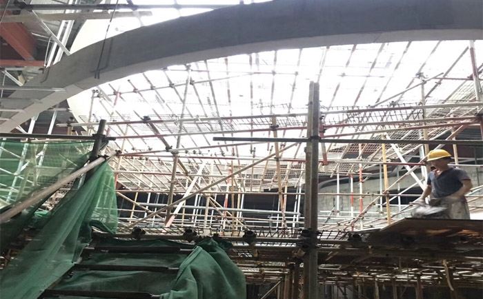 膜結構工程施工現(xiàn)場