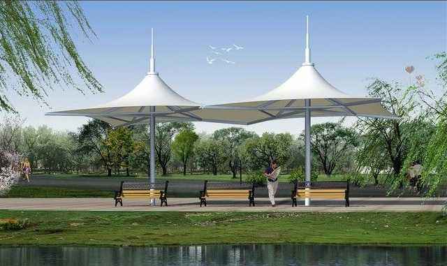 膜結構充電樁 膜結構充電樁車棚