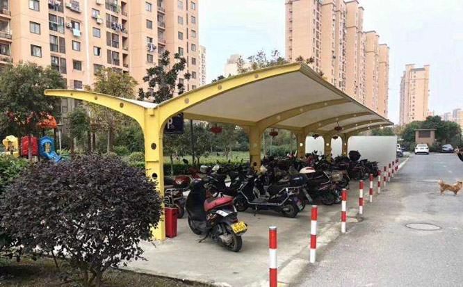 適合小區使用的電動車膜結構車棚