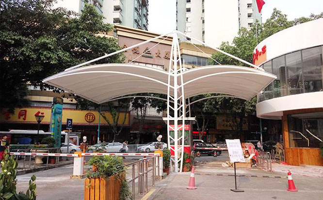 小區的膜結構出入口建筑