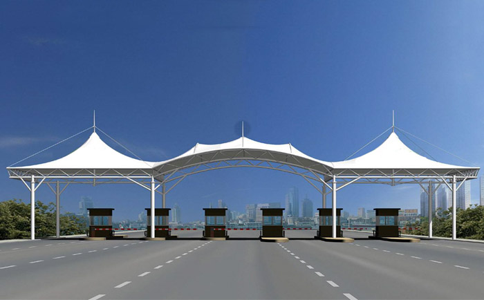 膜結構收費站工程案例