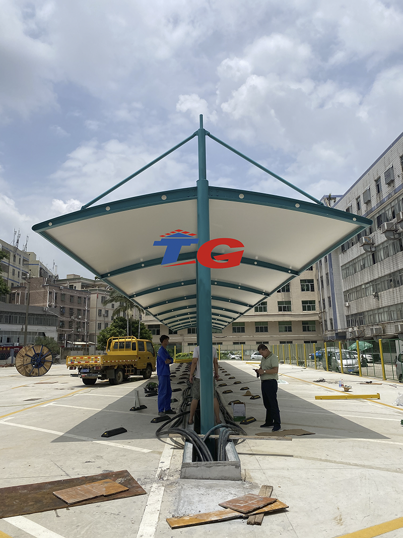 經緯新能源充電樁雨棚膜結構工程